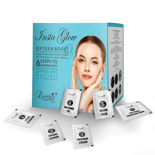 Luster Insta Glow Oxygen Boost Facial Kit – 40g