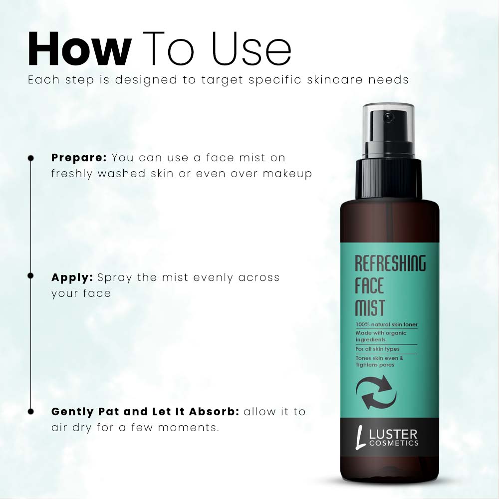 Luster Cosmetics Refreshing Face Mist Skin Toner - 115ml