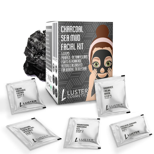 Luster Cosmetics Charcoal Sea Mud Facial Kit - 45g
