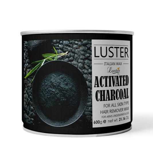 Luster Activated Charcoal Hair Removal Hot Wax - 600g