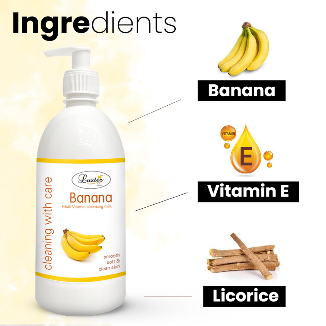 Luster Banana Cleansing Milk - 500ml