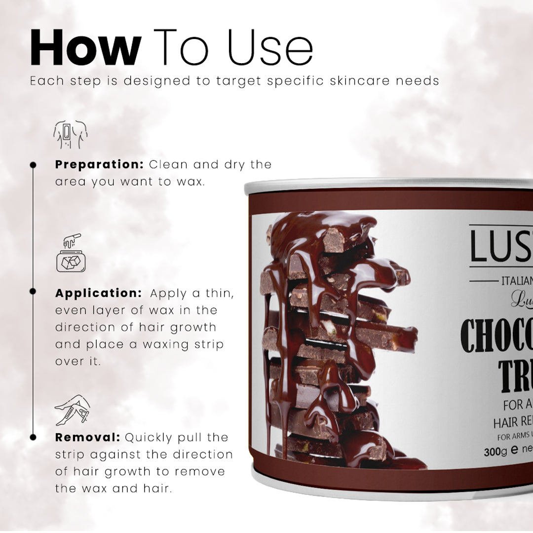 Luster Chocolate Truffle Hair Removal Hot Wax - 300ml