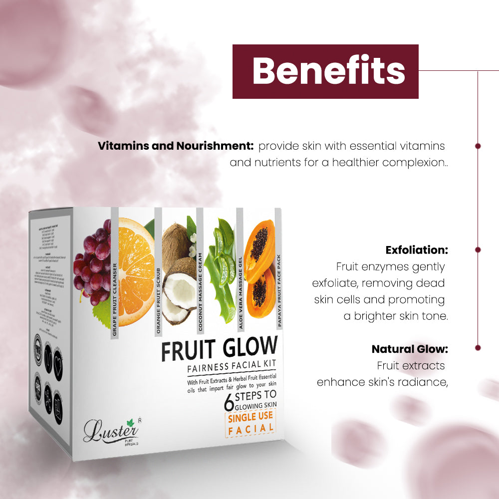 Luster Fruit Glow Fairness Facial Kit - 40g