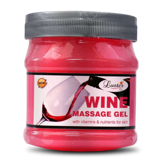 Luster Wine Face & Body Massage Gel For Men & Women (Paraben & Sulfate Free) - 500 ml