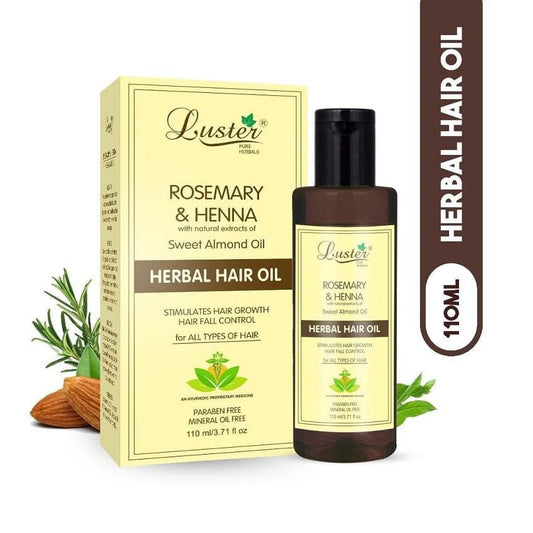 Luster Rosemary & Henna Herbal Hair Oil (Paraben & Mineral Oil Free)-110ml.