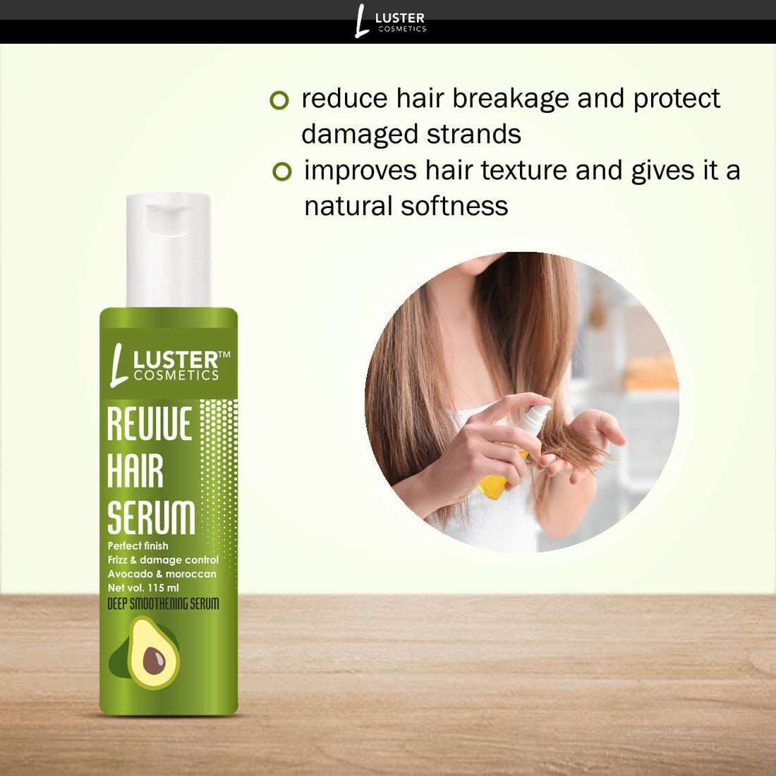 Luster Cosmetics Revive Hair Serum for All Types of Hair-115ml