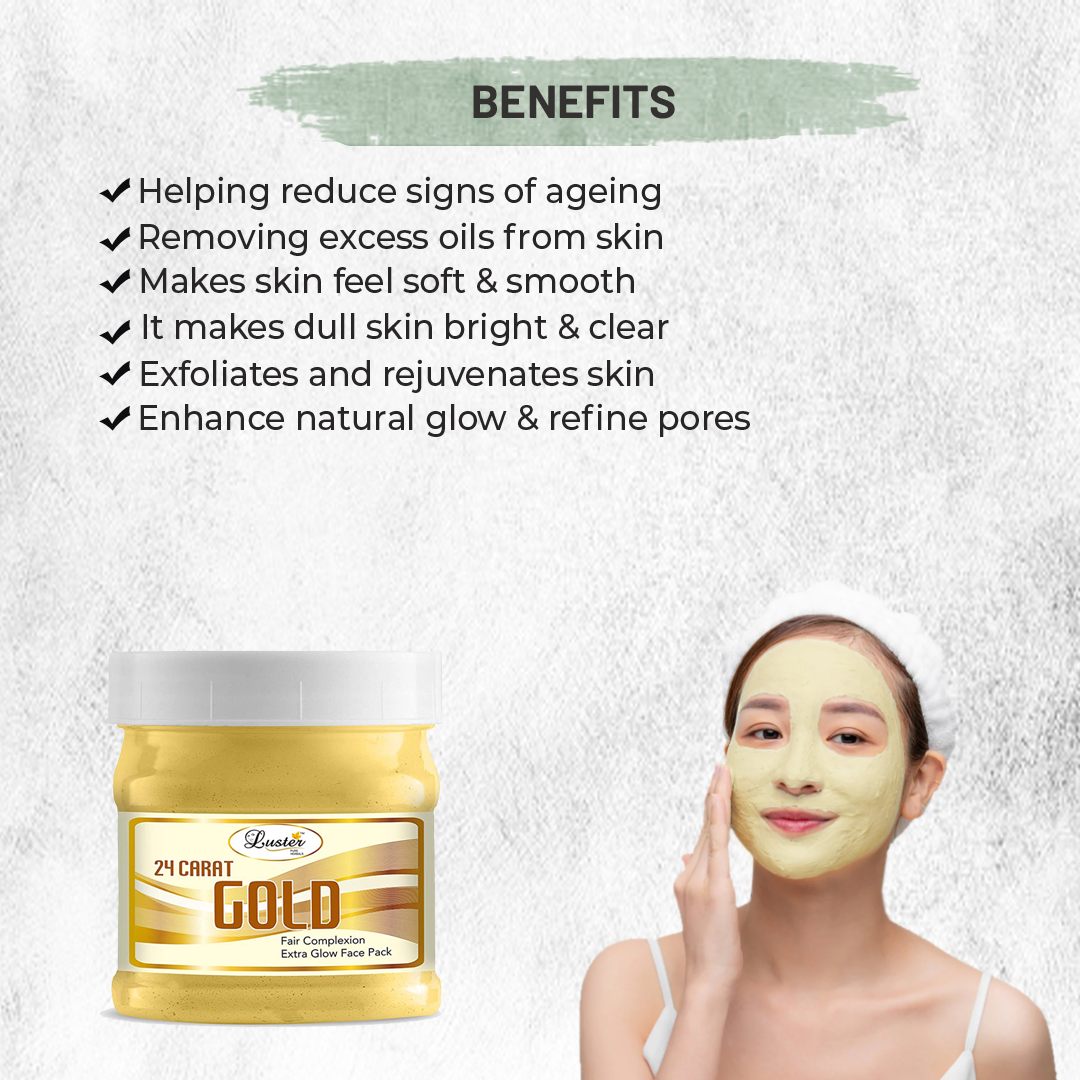 Luster 24 Carat Gold Face Pack -500 g