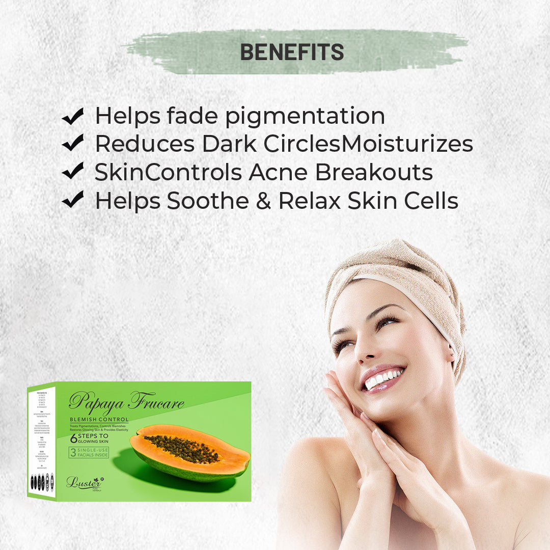 Luster Papaya Frucare Blemish Control Facial Kit - 120ml