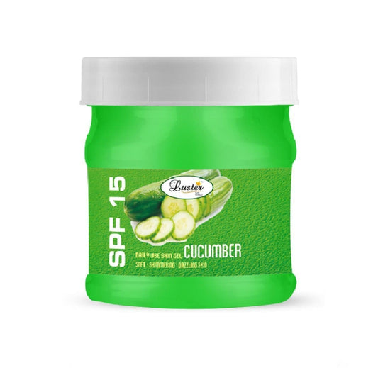 Luster SPF 15 Cucumber Skin Gel (Paraben & Sulfate Free)-500ml - Luster Cosmetics