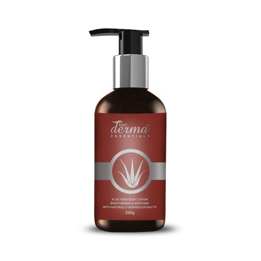 True Derma Essentials Aloe Vera Moisturizing and Soothing Body Lotion, 200 ml - Luster Cosmetics