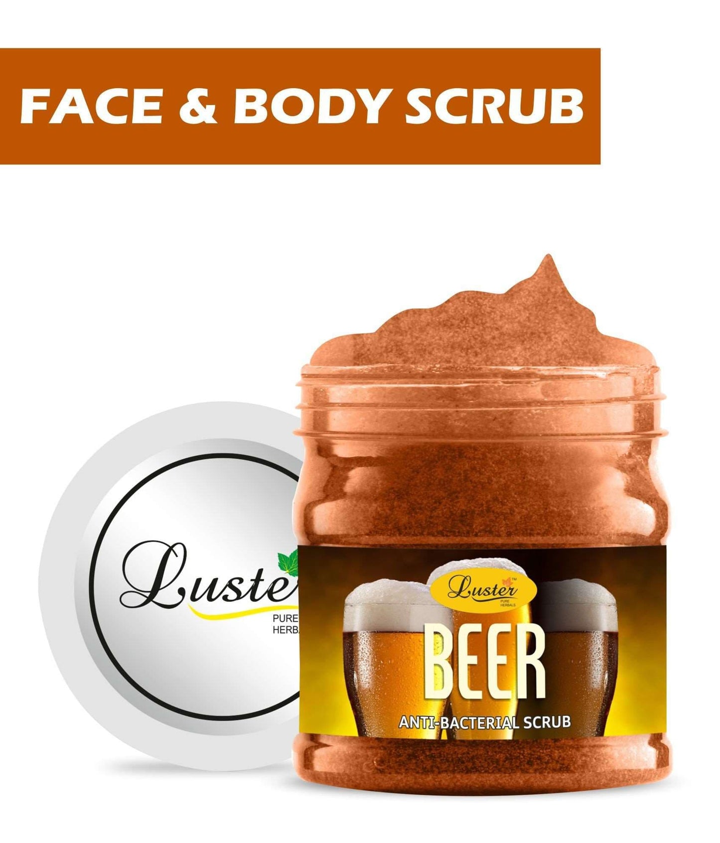 Luster Beer Gel Scrub (Paraben & Sulfate Free)-500 ml - Luster Cosmetics