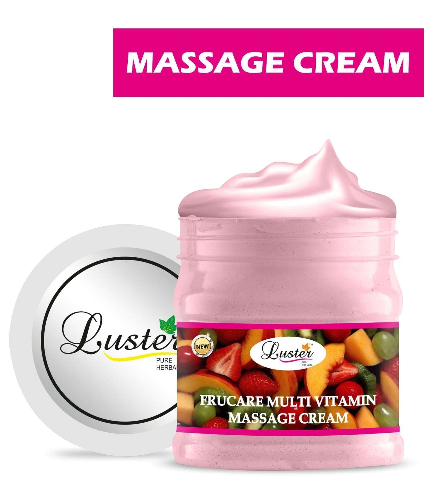 Luster Frucare Multi Vitamin Facial Massage Cream (Paraben & Sulfate Free)-500ml - Luster Cosmetics
