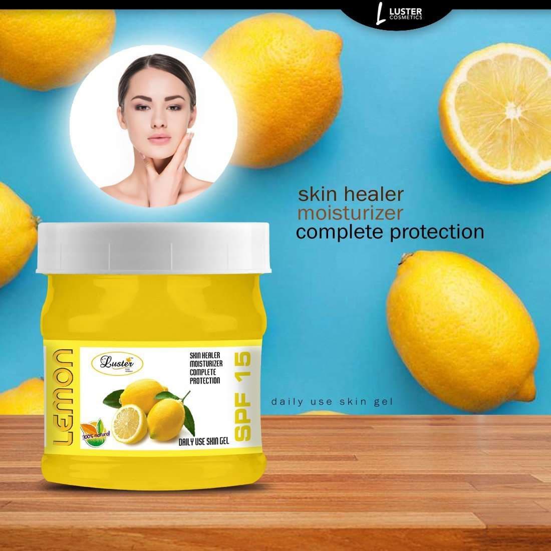 Luster Lemon Skin Gel (Paraben & Sulfate Free)-500ml