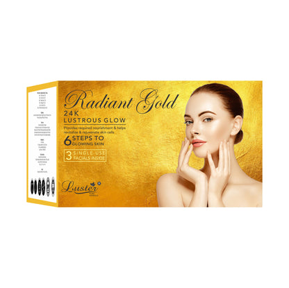 Luster 24k Radiant Gold Lustrous Glow Facial Kit – 120ml