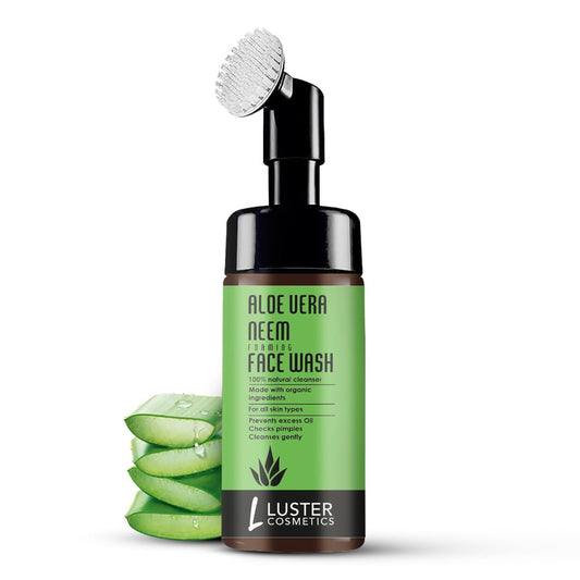 Luster Cosmetics Aloe Vera Neem Foaming Face Wash - 100ml