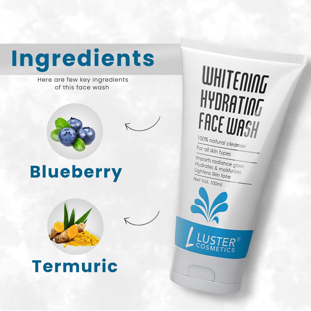 Luster Cosmetics Whitening Hydrating Face Wash - 100ml