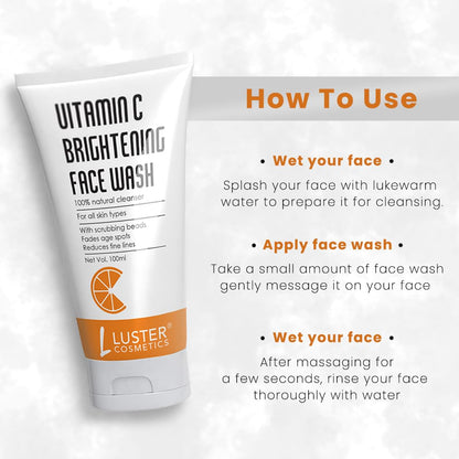 Luster Cosmetics Vitamin C Brightening Face Wash - 100ml