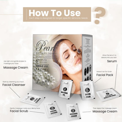 Luster Pearl Whitening Therapy Facial Kit - 40g