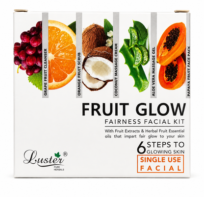 Luster Fruit Glow Fairness Facial Kit - 320ml