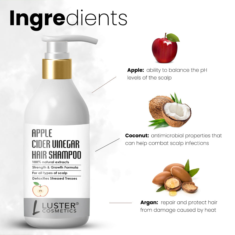 Luster Cosmetics Apple Cider Hair Shampoo - 300ml