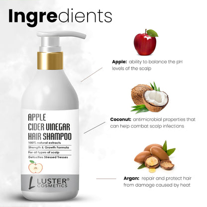 Luster Cosmetics Apple Cider Hair Shampoo - 300ml