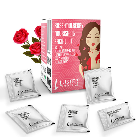 Luster Cosmetics Rose-Mulberry Nourishing Facial Kit - 45g