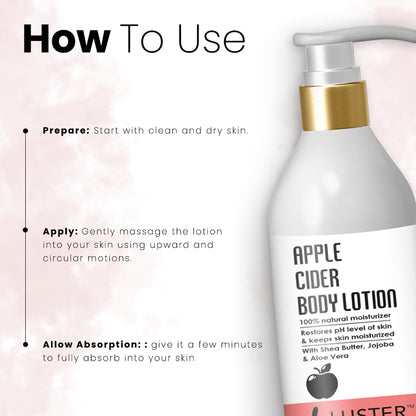 Luster Cosmetics Apple Cider Body Lotion - 300ml