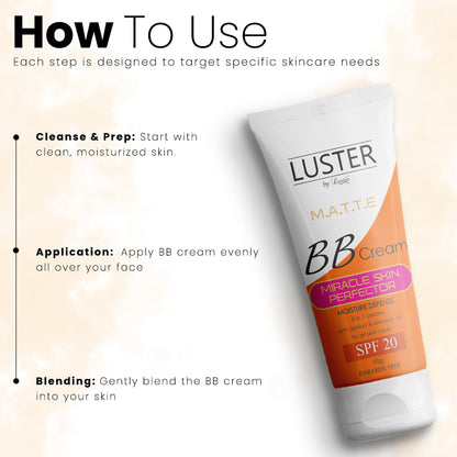 Luster BB Cream (Miracle Skin Perfector-SPF 20) - 50 gm