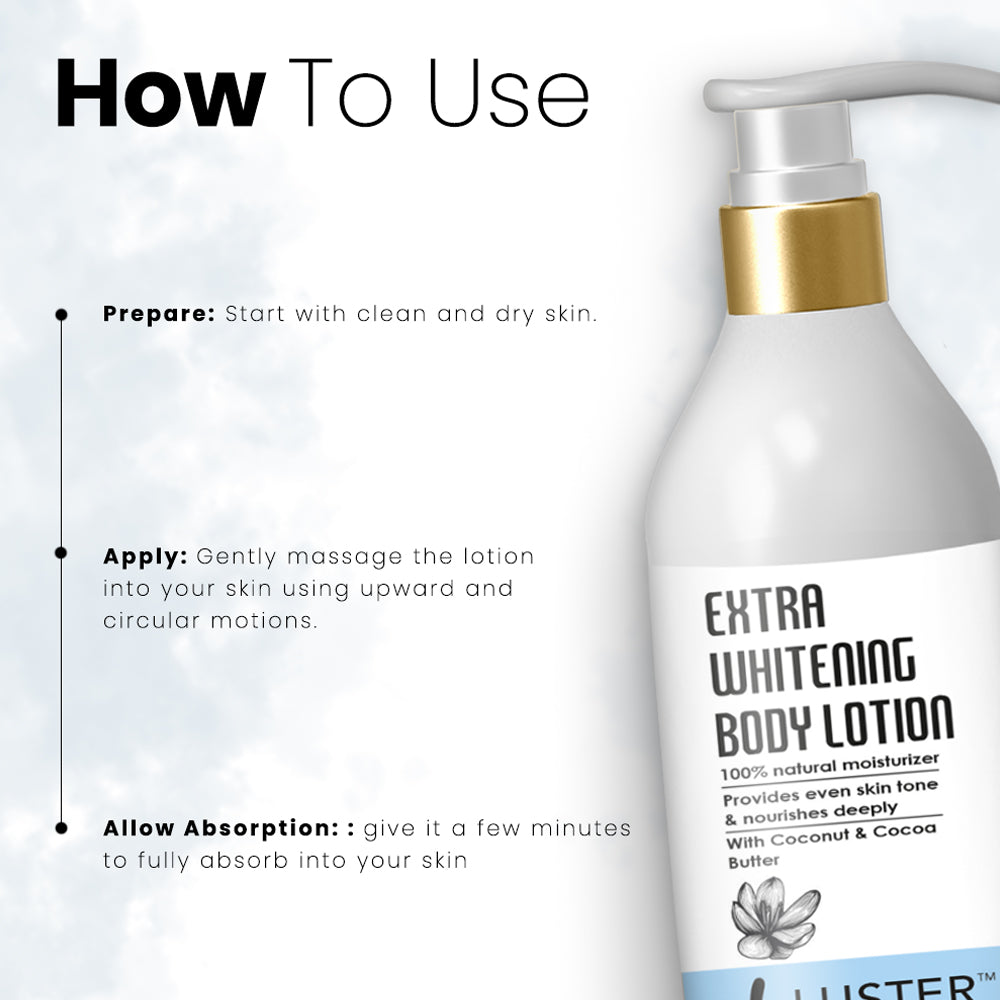 Luster Cosmetics Extra Whitening Body Lotion - 300ml