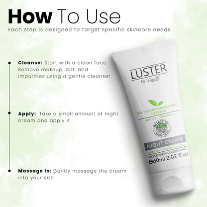 Luster Night Cream Revitalizing & Regenerist Intensive - 60ml