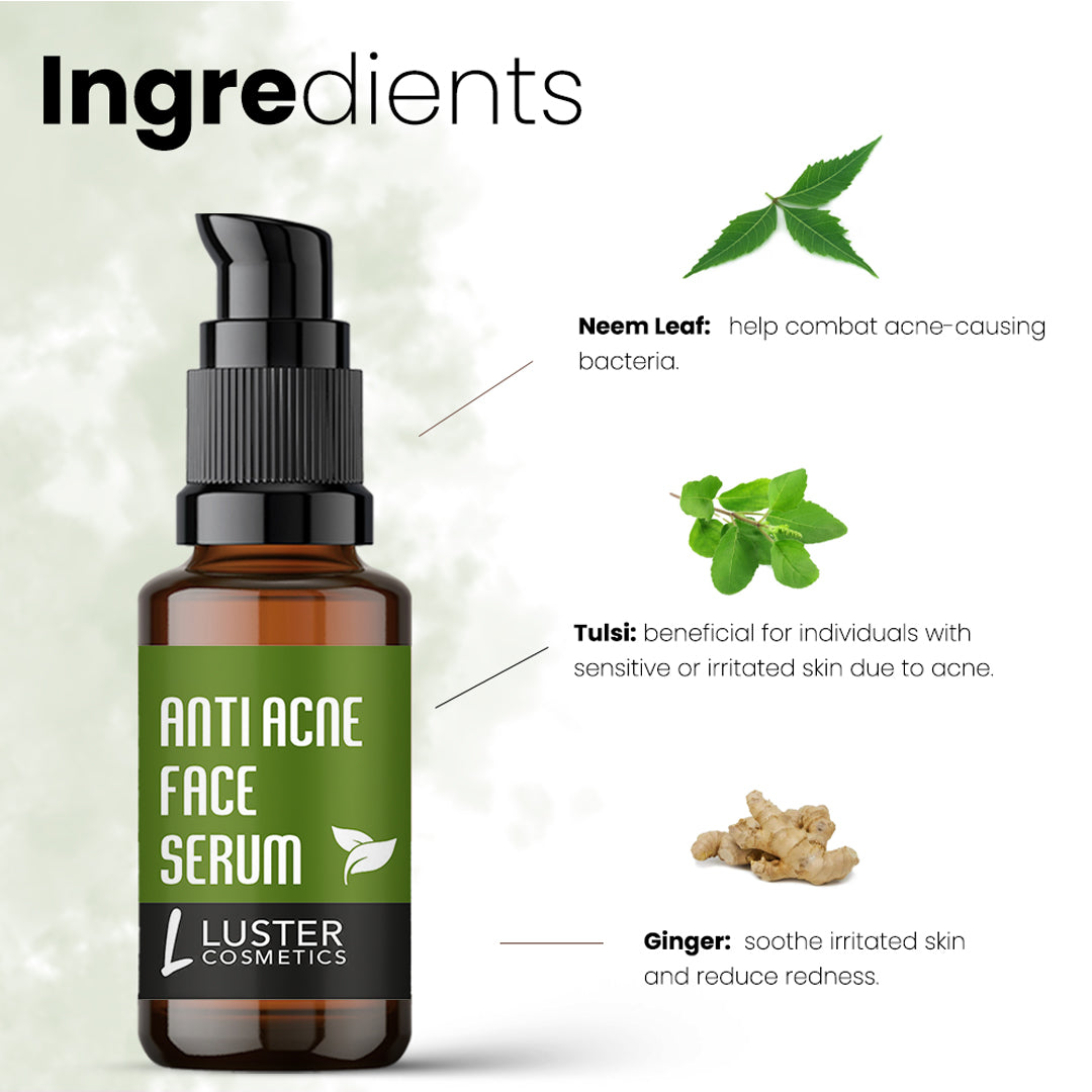 Luster Cosmetics Anti Acne Face Serum-30ml