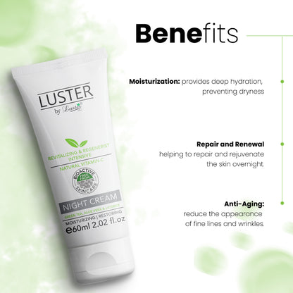 Luster Night Cream Revitalizing & Regenerist Intensive - 60ml