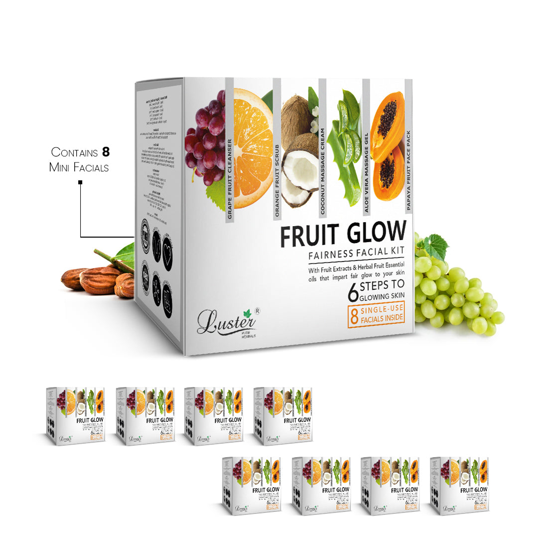 Luster Fruit Glow Fairness Facial Kit - 320ml