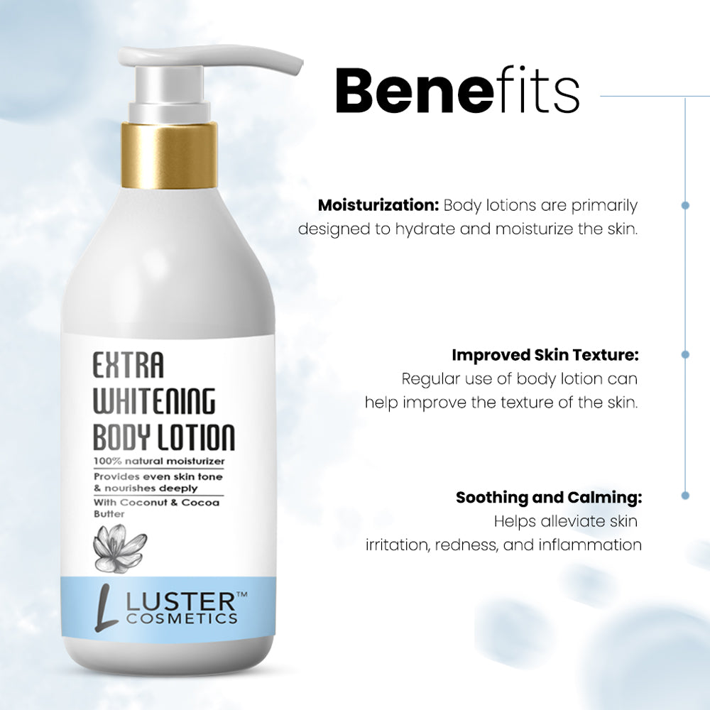 Luster Cosmetics Extra Whitening Body Lotion - 300ml