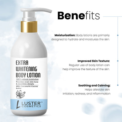 Luster Cosmetics Extra Whitening Body Lotion - 300ml