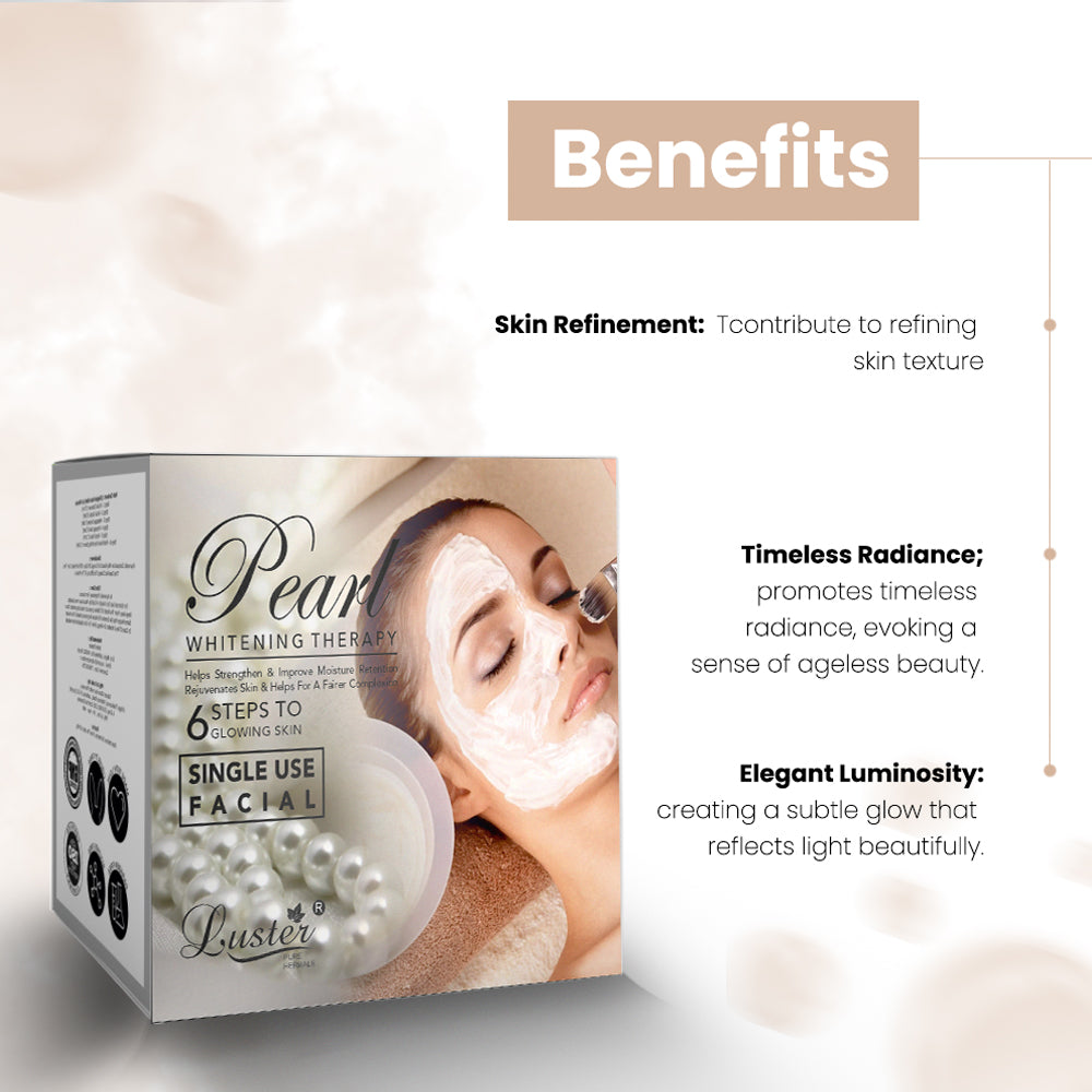 Luster Pearl Whitening Therapy Facial Kit - 40g
