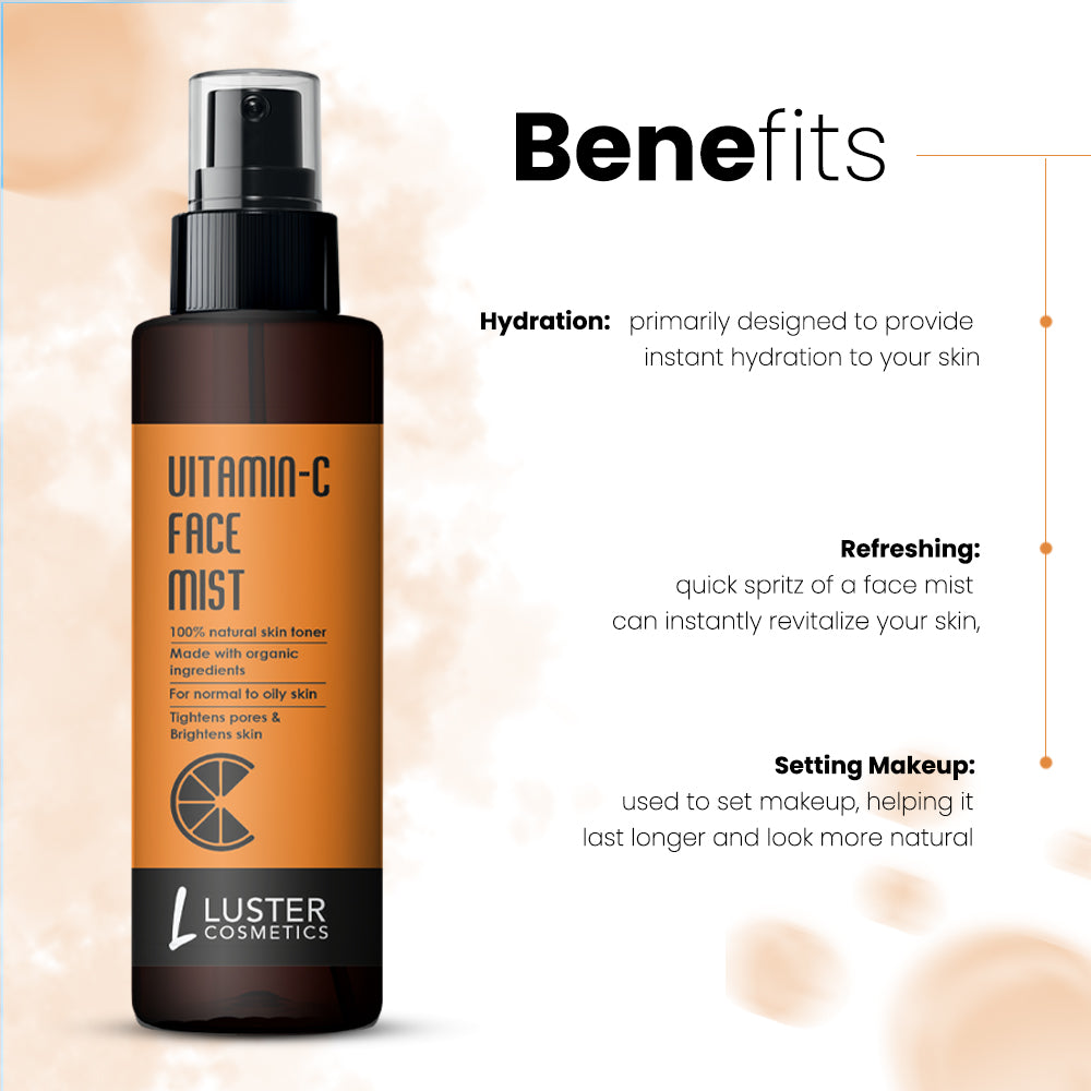 Luster Cosmetics Vitamin-C Face Mist Skin Toner For Face - 115ml