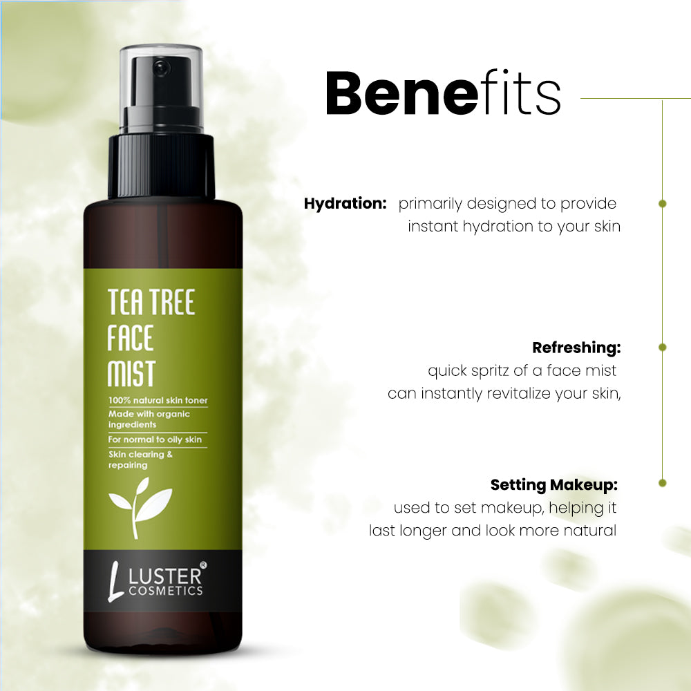 Luster Cosmetics Tea Tree Face Mist Skin Toner - 115ml
