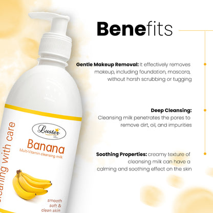 Luster Banana Cleansing Milk - 500ml