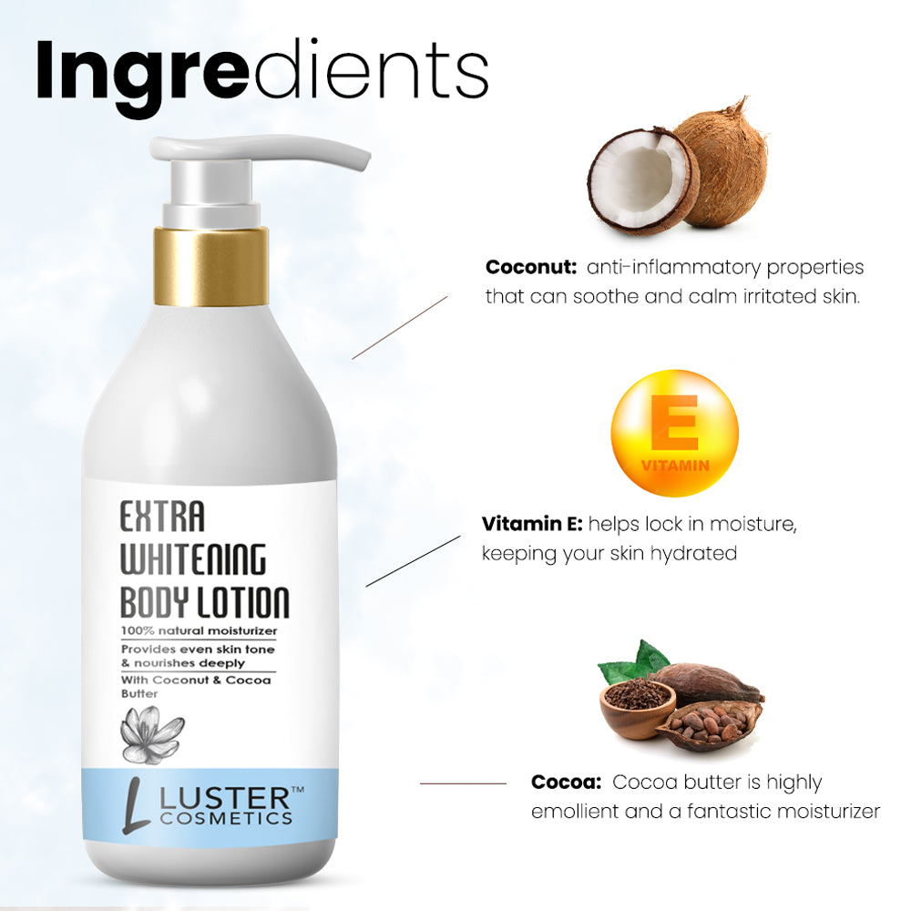 Luster Cosmetics Extra Whitening Body Lotion - 300ml
