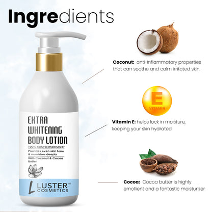 Luster Cosmetics Extra Whitening Body Lotion - 300ml