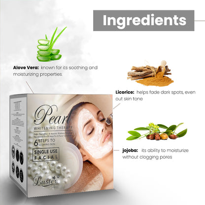Luster Pearl Whitening Therapy Facial Kit - 40g