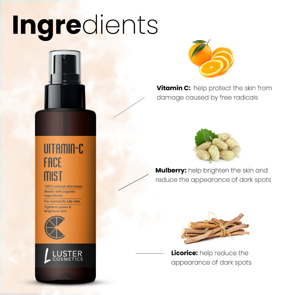 Luster Cosmetics Vitamin-C Face Mist Skin Toner For Face - 115ml