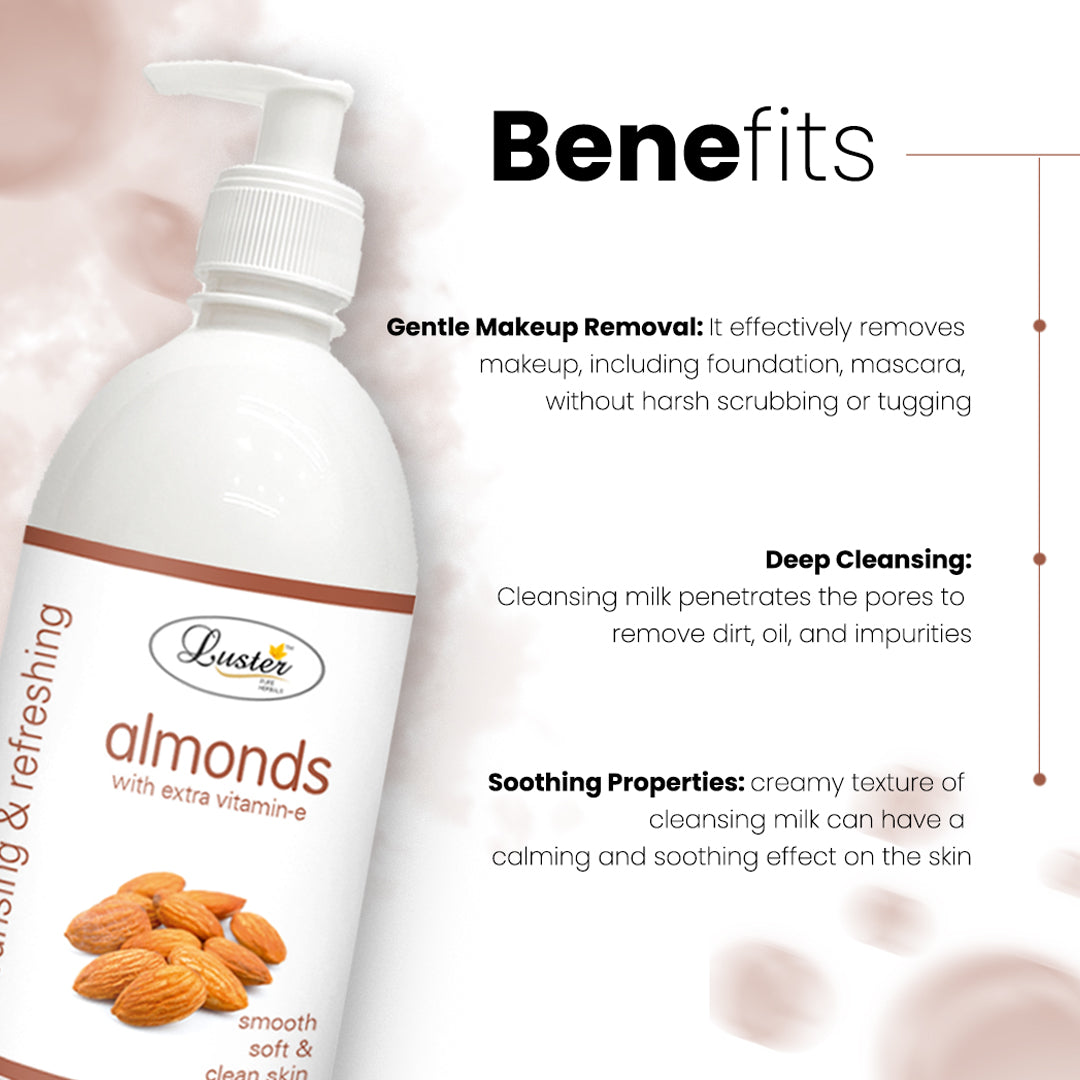 Luster Almond Nourishing Cleansing Milk - 500ml