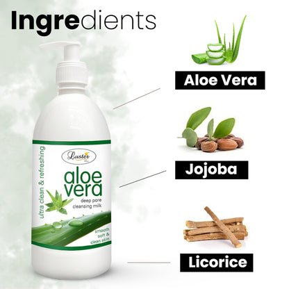 Luster Aloe Vera Cleansing Milk - 500ml