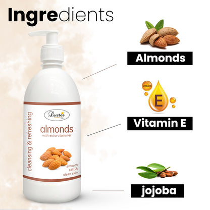 Luster Almond Nourishing Cleansing Milk - 500ml