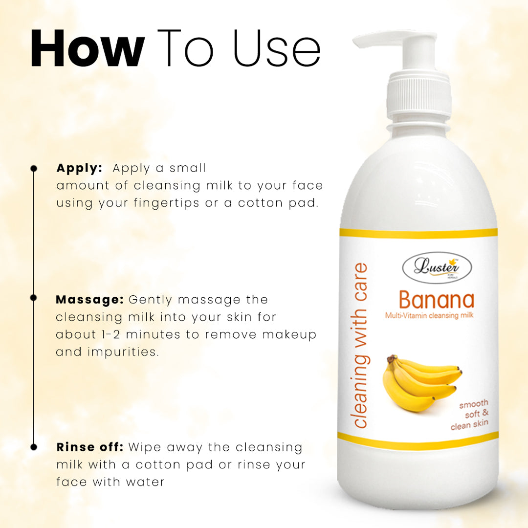 Luster Banana Cleansing Milk - 500ml