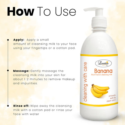 Luster Banana Cleansing Milk - 500ml