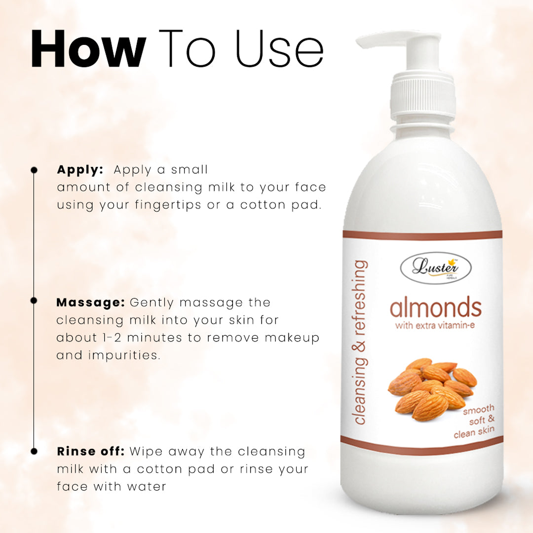 Luster Almond Nourishing Cleansing Milk - 500ml