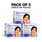 Luster Pure Herbals Blue Lotus 6-Step Single-Use Facial Kit for Glowing & Smooth Skin - 120ML